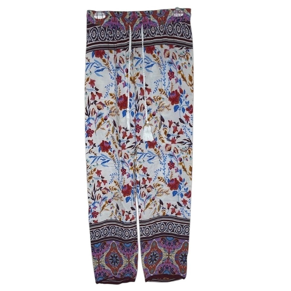 PAPARAZZI VISCOE Multicolor Bohemian Pants Size S